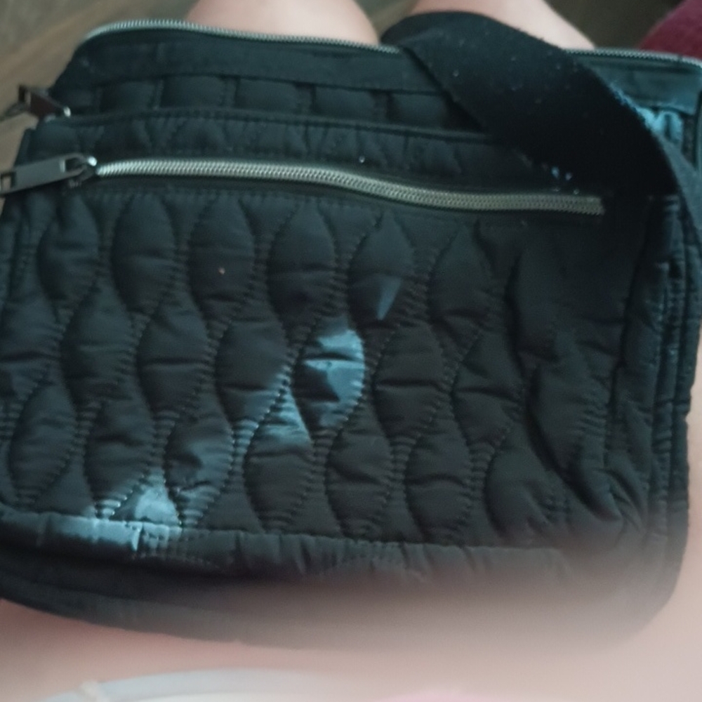 Vera Bradley Black Quilted Shoulder Bag